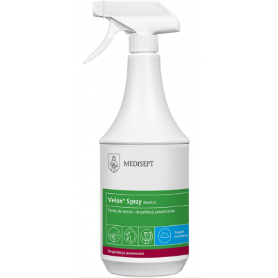 Velox Spray Neutral 1L spray do mycia i dezynfekcji powierzchni